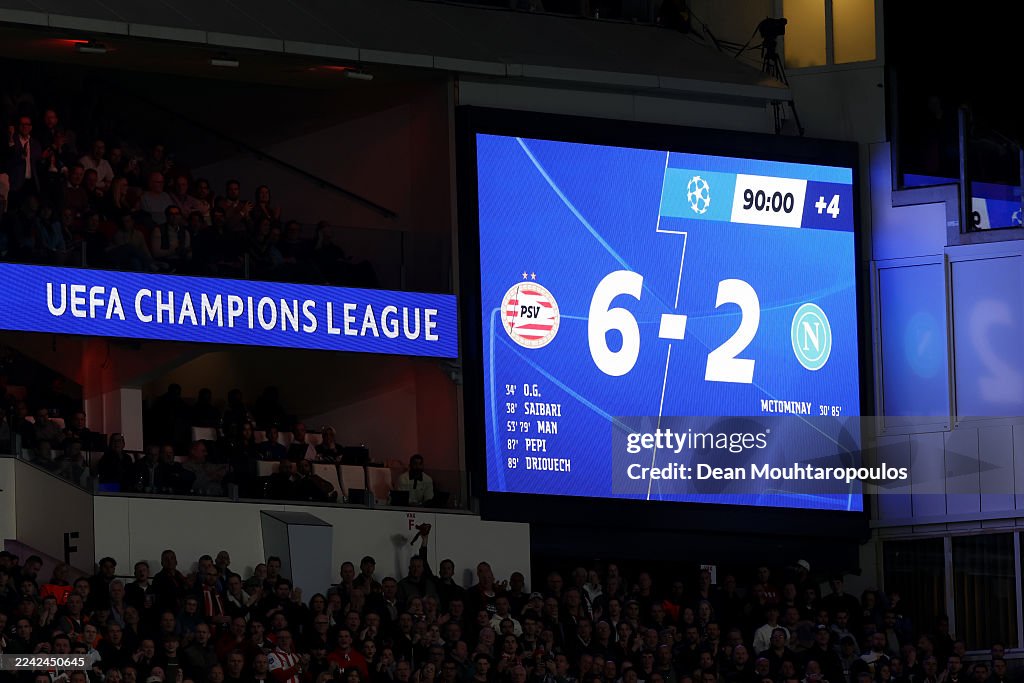 PSV Eindhoven v SSC Napoli - UEFA Champions League 2025/26 League Phase MD3
