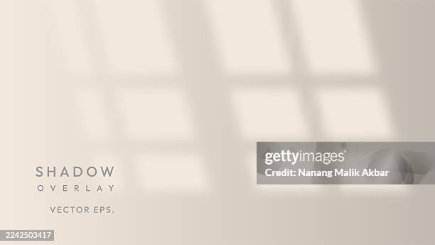 shadow window with transparent background for design mockup - window blind shadow stock illustrations
