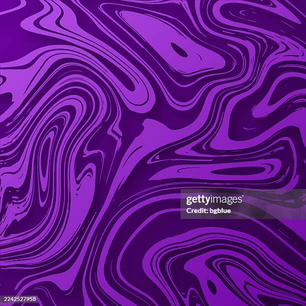 liquid background with purple gradient - trendy design - dark marble texture stock illustrations