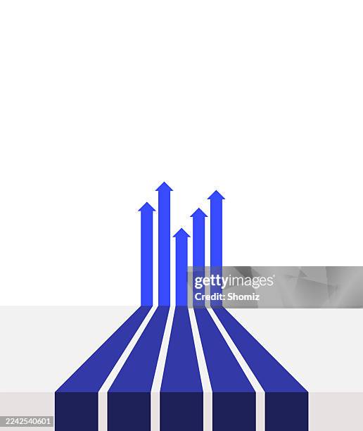 arrow upward - arrows one direction stock illustrations