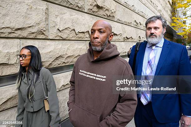 Portland Trailblazers head coach Chauncey Billups exits the Mark O. Hatfield United States Courthouse after his arraignment on October 23, 2025 in...