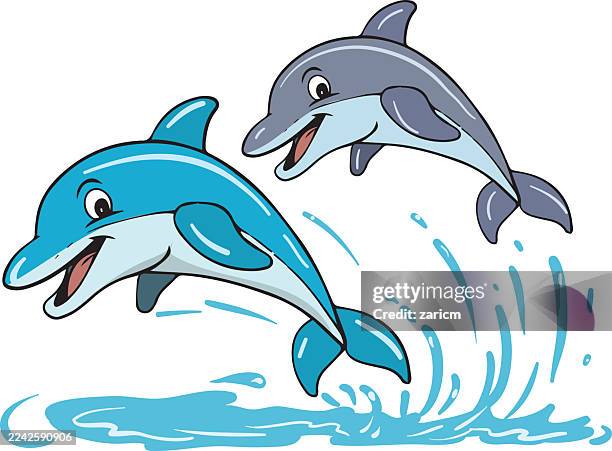dolphins - dolphin stock illustrations