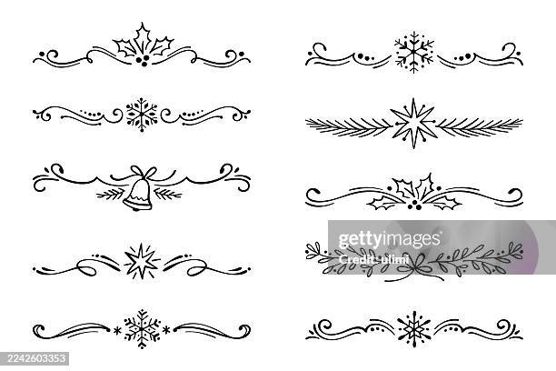 handgezeichnete designelemente - christbaumkugel stock-grafiken, -clipart, -cartoons und -symbole