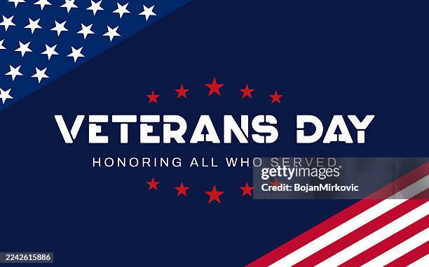 veterans day background, poster. honoring all who served. vector - veterans memorial stock illustrations