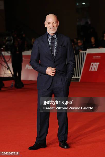 Filippo Nigro attends the "Mrs Playmen" red carpet during the 20th Rome Film Festival at Auditorium Parco Della Musica on October 22, 2025 in Rome,...