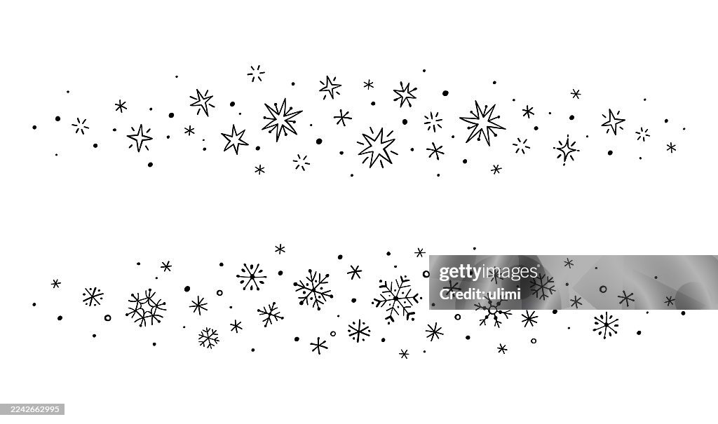 Snowflakes and stars