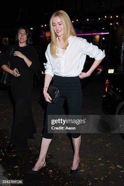 Sarah Pidgeon attends Chanel Premiere Galon dinner at Chateau Royale on October 22, 2025 in New York City.