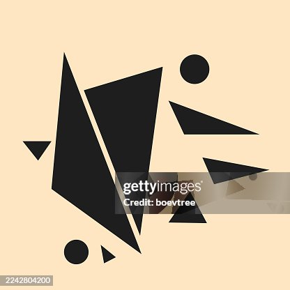 Abstract geometric composition design pattern,triangle with round Abstract geometric composition design pattern,triangle with round