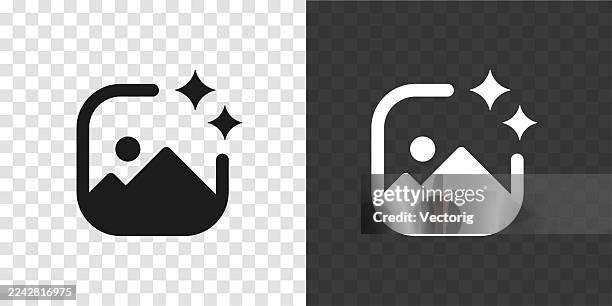 ai image icon - data visual stock illustrations
