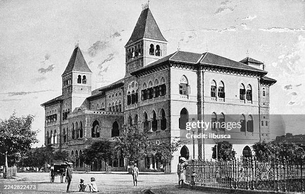 post office, mumbai - post office india stock illustrations