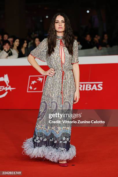 Romana Maggiora Vergano attends the "Prima Di Noi" red carpet during the 20th Rome Film Festival at Auditorium Parco Della Musica on October 23, 2025...