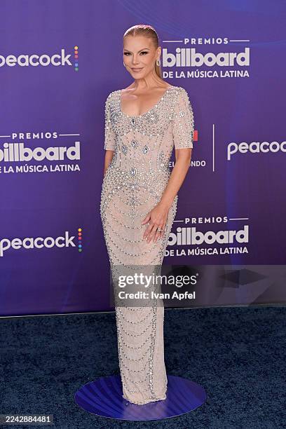 Olga Tañón attends the 2025 Billboard Latin Music Awards at James L. Knight Center on October 23, 2025 in Miami, Florida.