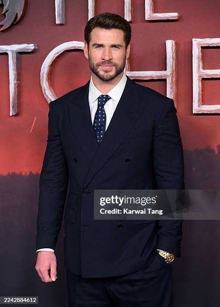 Liam Hemsworth attends the "The Witcher" Season Four Global Premiere at the Curzon Mayfair on October 23, 2025 in London, England.