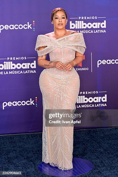 La Insuperable attends the 2025 Billboard Latin Music Awards at James L. Knight Center on October 23, 2025 in Miami, Florida.