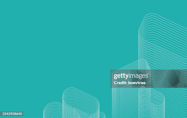 abstract blue minimal line structure city building pattern material background - cloud data center stock illustrations
