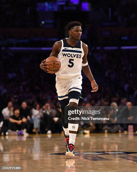 Edwards Wolves Anthony Edwards of the Minnesota Timberwolves dribbles the ball... News ...
