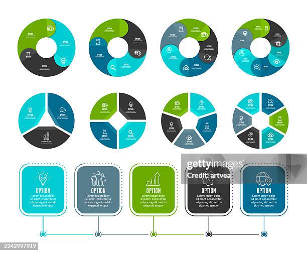 infografik element - tortengrafik stock-grafiken, -clipart, -cartoons und -symbole