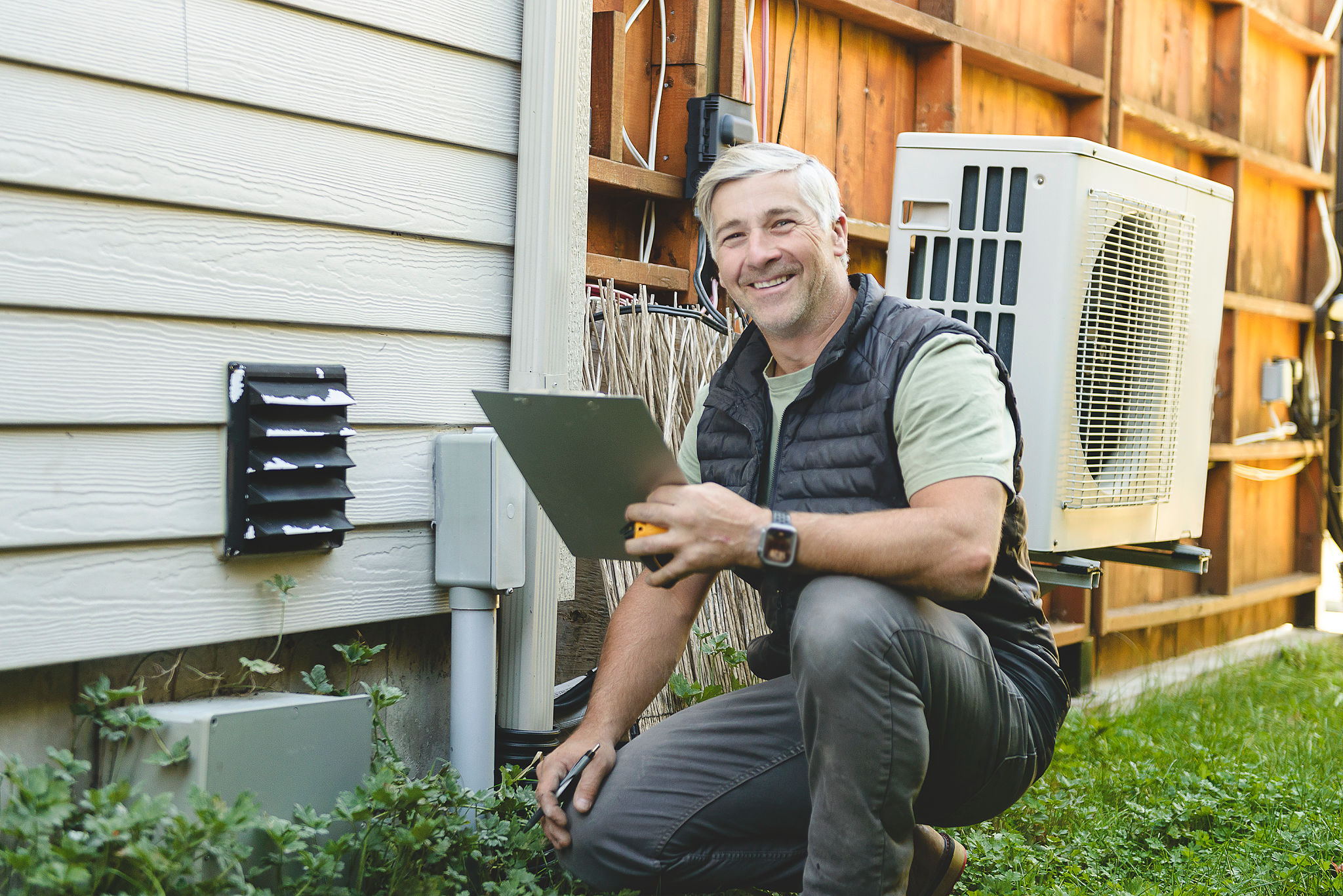 technician testing appliance