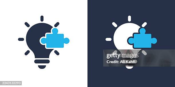 solution glyph solid icon. solid icon that can be applied anywhere, simple, pixel perfect and modern style. - task management stock illustrations