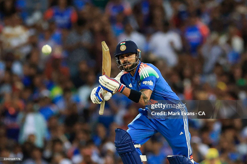 Gd Bat Virat Kohli of India bats during game three of the One Day... News ...