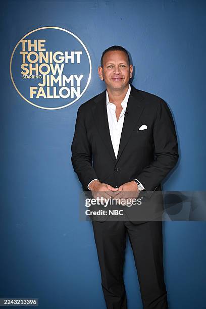 Episode 2203 -- Pictured: Former pro baseball player Alex Rodriguez poses backstage on Sunday, October 26, 2025 --