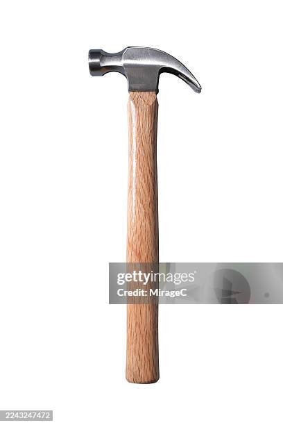 claw hammer isolated on white background - martelo imagens e fotografias de stock