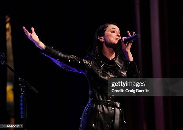 St. Vincent performs onstage during The 2025 New Yorker Festival at Webster Hall on October 25, 2025 in New York City.