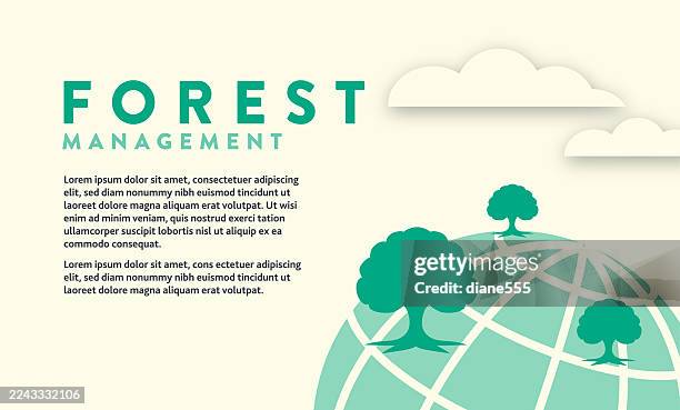 green environment banner - forest - world environment day stock illustrations