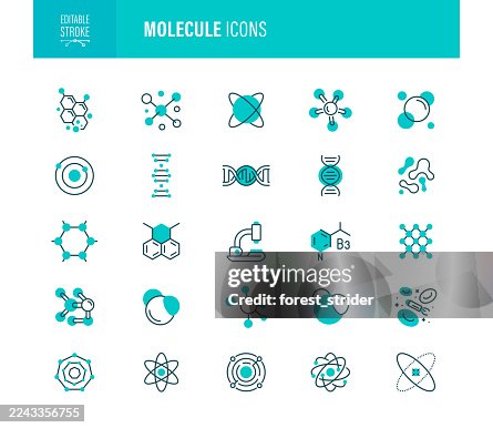 Molecule Icons Editable Stroke Molecule Icons Editable Stroke