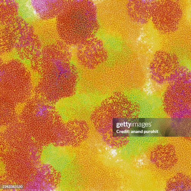 virus-like particles painting illustration background - epidemiologia imagens e fotografias de stock
