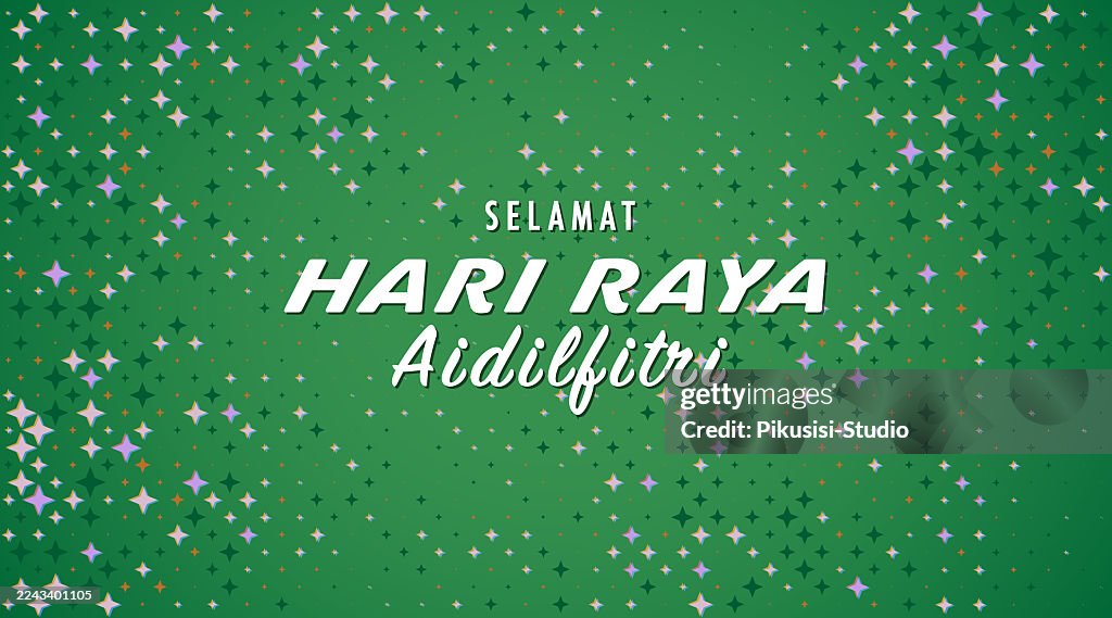 Happy Hari Raya Aidilfitri Festlicher Gruß Hintergrund