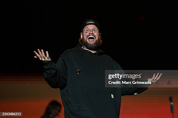 Jelly Roll performs on Day Two at Harvest Rock on October 26, 2025 in Adelaide, Australia.