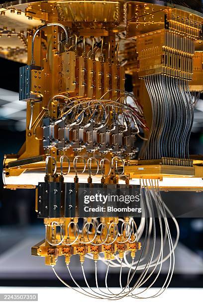 Rigetti quantum computer displayed at the Nvidia booth during the Nvidia GTC in Washington, DC, US, on Wednesday, Oct. 29, 2025. Nvidia Corp....