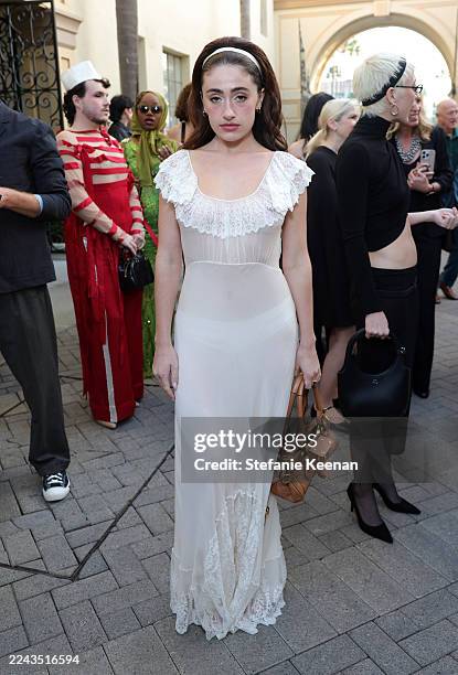 Rachel Sennott attends Vogue World: Hollywood 2025 at Paramount Studios on October 26, 2025 in Los Angeles, California.