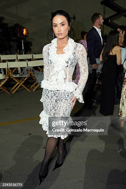 Demi Lovato attends Vogue World: Hollywood 2025 at Paramount Studios on October 26, 2025 in Los Angeles, California.