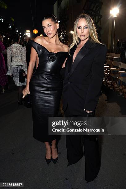 Hailey Bieber and Maeve Reilly attend Vogue World: Hollywood 2025 at Paramount Studios on October 26, 2025 in Los Angeles, California.