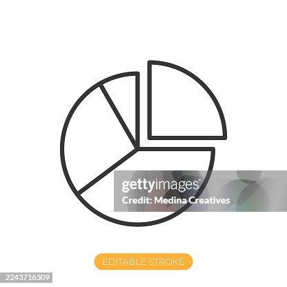 Data Proportion Representation icon. Editable stroke thin line icon Data Proportion Representation icon. Editable stroke thin line icon