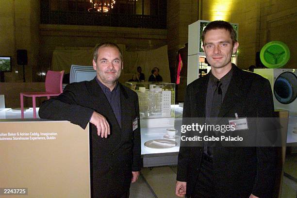 Mark Hider, CEO, and Adrian Caddy, creative Director of Imagination, designers of the Guiness Storehouse Experience in Dublin, at the opening of...