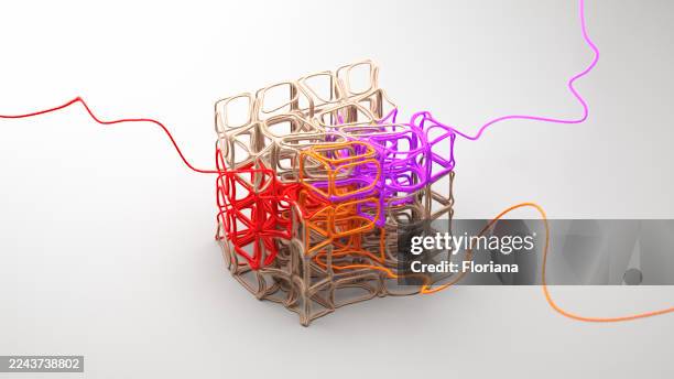 connection - tangled yarn stock pictures, royalty-free photos & images