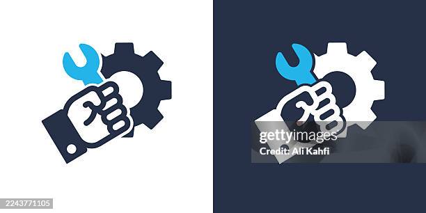 reparation glyph solid icon. solid icon that can be applied anywhere, simple, pixel perfect and modern style. - substitute player stock illustrations