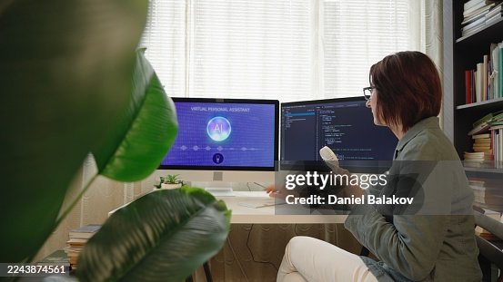 Programmer Working On Multimodal Artificial Intelligence Coding In Office Programmer Working On Multimodal Artificial Intelligence Coding In Office