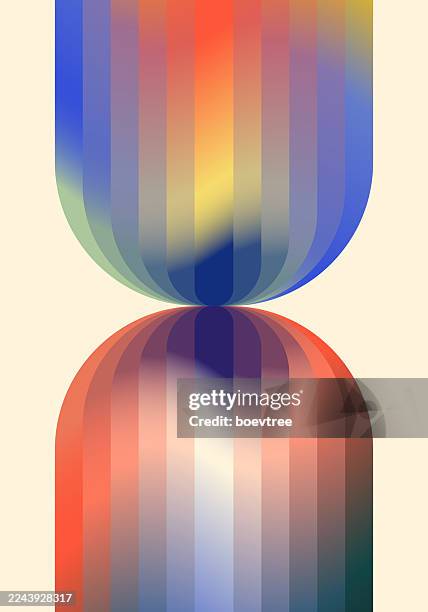 curve neon gradient stripe fashion technology background - psychedelic pattern stock illustrations