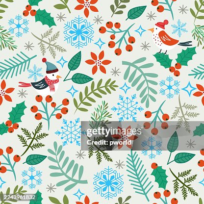 Christmas seamless pattern . Christmas seamless pattern .