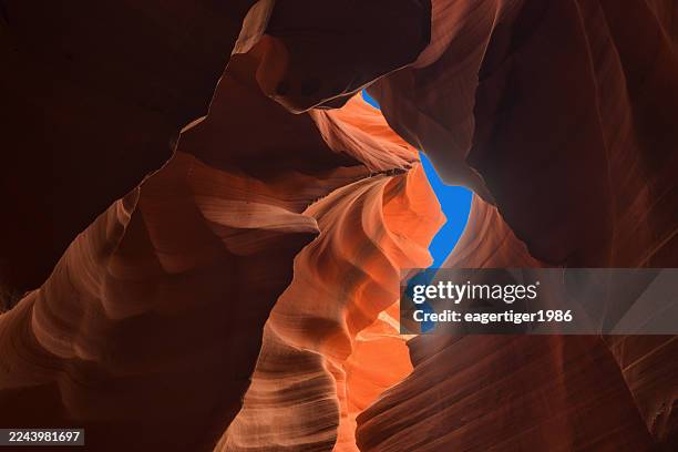 rugged rock formations in utah’s slot canyons | natural scenic destinations - rock formation stock pictures, royalty-free photos & images