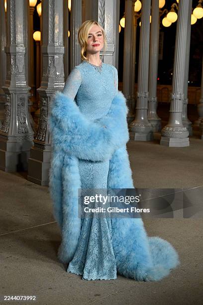 Elle Fanning at the 2025 LACMA Art + Film Gala held at LACMA on November 01, 2025 in Los Angeles, California.