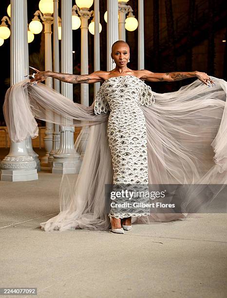 Cynthia Erivo at the 2025 LACMA Art + Film Gala held at LACMA on November 01, 2025 in Los Angeles, California.