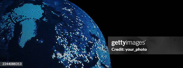 Futuristic Digital Globe Background