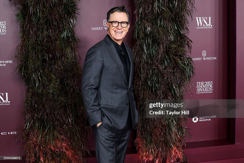 Innovaator Stephen Colbert attends the WSJ. Magazine 2025 Innovator Awards at ...
