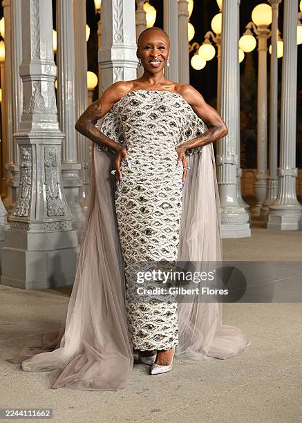 Cynthia Erivo at the 2025 LACMA Art + Film Gala held at LACMA on November 01, 2025 in Los Angeles, California.