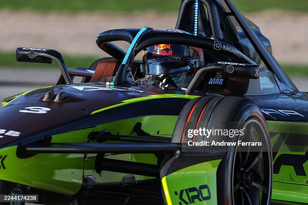 Josep Maria Marti of Spain driving the CUPRA KIRO Porsche 99X Electric WCG3 on track during Formula E Pre-Season Testing at Ricardo Tormo Circuit on...